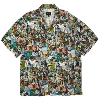 HUF CAMISA MANGA CORTA FROM THE ROAD MULTI FRONT