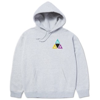 HUF SUDADERA DE CAPUCHA PRISM TT PO HD HEATHER GREY FRONT