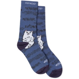 RIPNDIP CALCETINES LORD NERMAL GHOST SLATE PAR