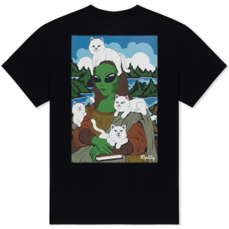 RIPNDIP CAMISETA MANGA CORTA HERE ALL ALONG BLACK BACK