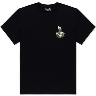 RIPNDIP CAMISETA MANGA CORTA HERE ALL ALONG BLACK FRONT