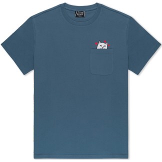 RIPNDIP CAMISETA MANGA CORTA NERMAL LOVES POCKET SLATE FRONT