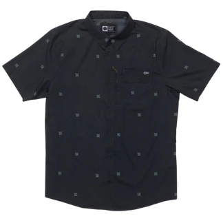 SALTY CREW CAMISA MANGA CORTA FLAGSHIP UV BUTTON UP PHANTOM FRONT