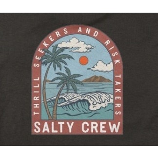 SALTY CREW CAMISETA MANGA CORTA ARCHWAY CLASSIC BLACK DETALLE