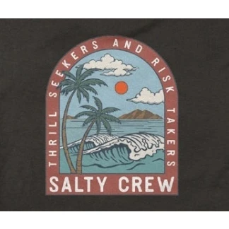 SALTY CREW CAMISETA MANGA CORTA ARCHWAY CLASSIC BLACK DETALLE