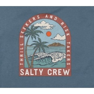 SALTY CREW CAMISETA MANGA CORTA ARCHWAY CLASSIC SLATE DETALLE