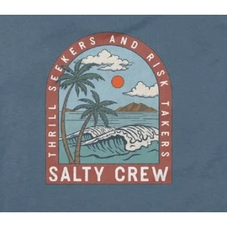 SALTY CREW CAMISETA MANGA CORTA ARCHWAY CLASSIC SLATE DETALLE