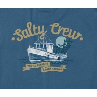 SALTY CREW CAMISETA MANGA CORTA HAULER CLASSIC CAST BLUE DETALLE