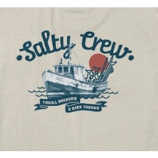 SALTY CREW CAMISETA MANGA CORTA HAULER CLASSIC MOONBEAM DETALLE