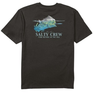 SALTY CREW CAMISETA MANGA CORTA MAHI SURFACE CLASSIC BLACK BACK