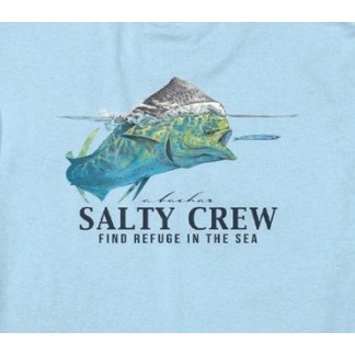 SALTY CREW CAMISETA MANGA CORTA MAHI SURFACE CLASSIC CLEAR SKY DETALLE