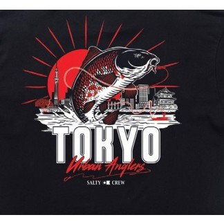 SALTY CREW CAMISETA MANGA CORTA TOKYO URBAN ANGLER BLACK DETALLE