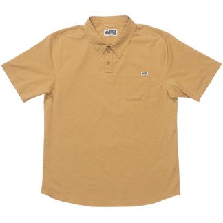 SALTY CREW POLO DRIFTER UV POLO BONE BROWN FRONT