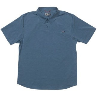 SALTY CREW POLO DRIFTER UV POLO CHANNEL BLUE FRONT