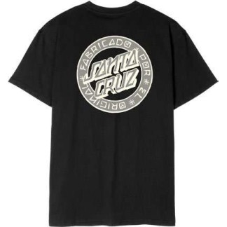 SANTA CRUZ CAMISETA MANGA CORTA LOGO DOT BLACK BACK