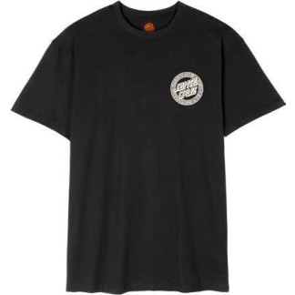 SANTA CRUZ CAMISETA MANGA CORTA LOGO DOT BLACK FRONT