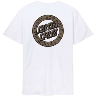 SANTA CRUZ CAMISETA MANGA CORTA LOGO DOT WHITE BACK
