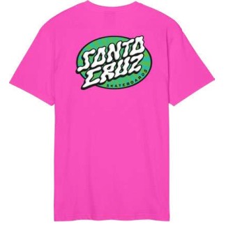 SANTA CRUZ CAMISETA MANGA CORTA VERTIGO DOT ELECTRIC PINK BACK