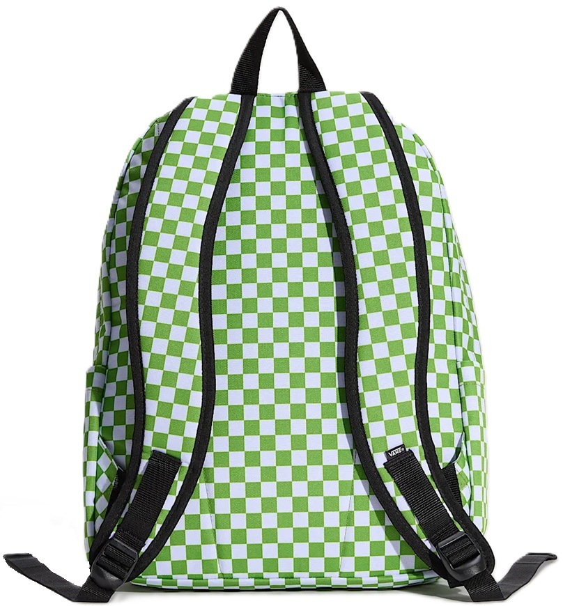 VANS MOCHILA OLD SKOOL CHECK LIME BURST BACK