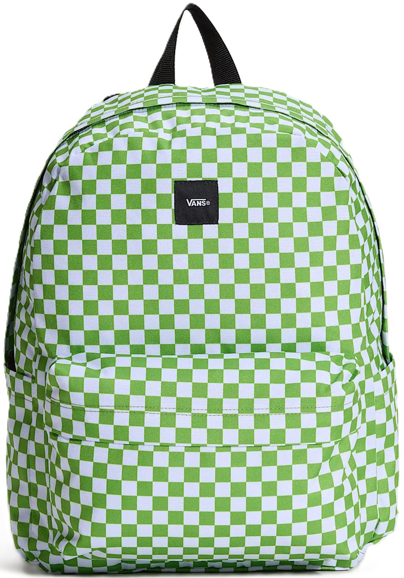 VANS MOCHILA OLD SKOOL CHECK LIME BURST FRONT