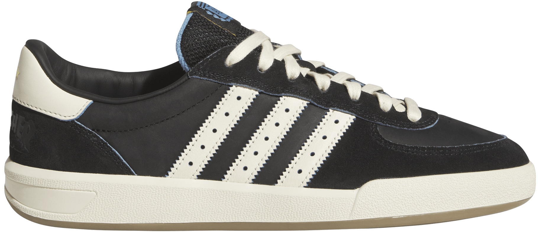 ADIDAS ZAPATILLAS GLENBURN X THRASHER BLACK WHITE GUM LATERAL