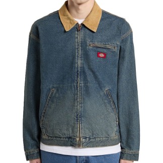 DICKIES CHAQUETA DENIM PAINTER KHAKI TNTED BLUE DK0A88EGL23