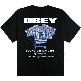 OBEY CAMISETA MANGA CORTA BLACK BACK