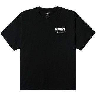 OBEY CAMISETA MANGA CORTA BLACK FRONT
