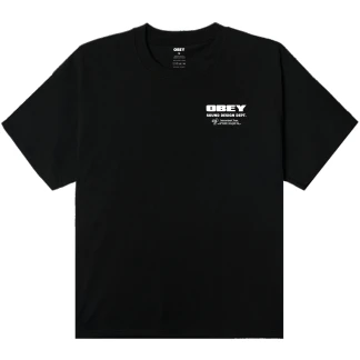 OBEY CAMISETA MANGA CORTA BLACK FRONT