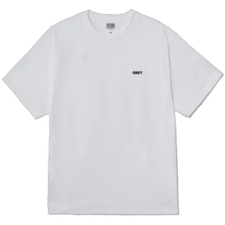OBEY CAMISETA MANGA CORTA OBEY VISUAL STUDIOS FLOWER WHITE FRONT