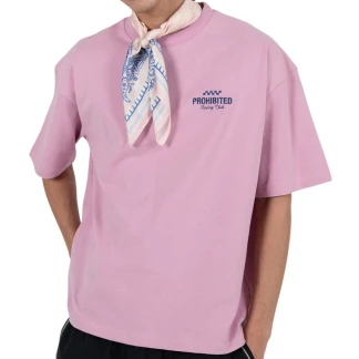 PROHIBITED CAMISETA MANGA CORTA IN A RUSH ROSE FRONT