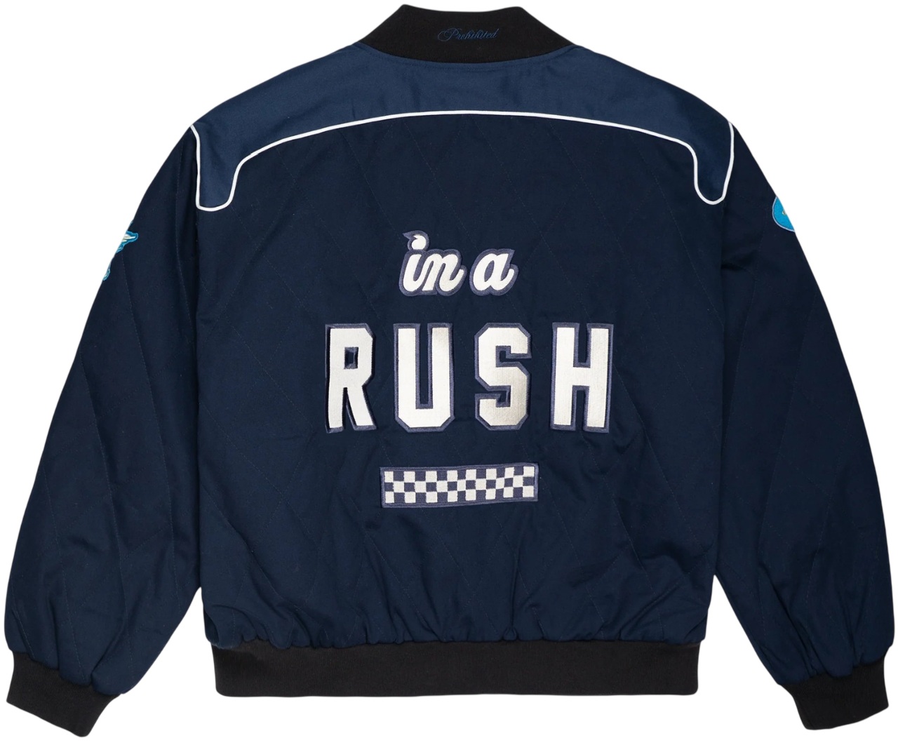 PROHIBITED CHAQUETA RACETRACK BLUE BACK