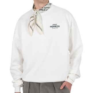 PROHIBITED SUDADERA CUELLO REDONDO IN A RUSH OFF WHITE FRONT
