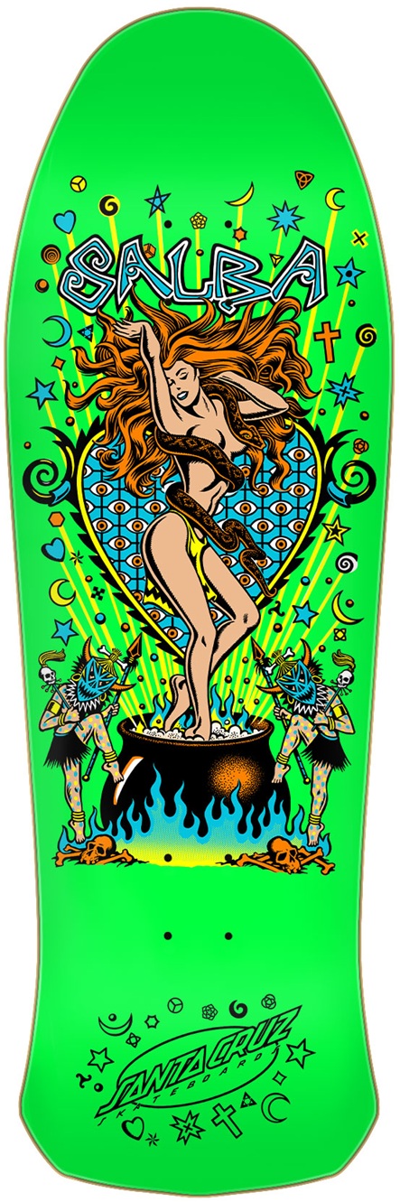 SANTA CRUZ TABLA DE SKATE SALBA WITCH DOCTOR REISSUE 10_4 32