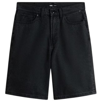 VANS BERMUDAS CHECK 5 BAGGY WASHED BLACK FRONT