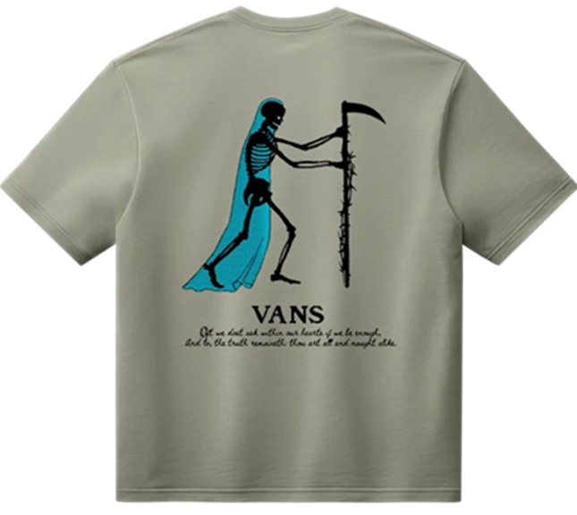 VANS CAMISETA MANGA CORTA ALL & NUGHT LOOSE SOFT SAGE BACK