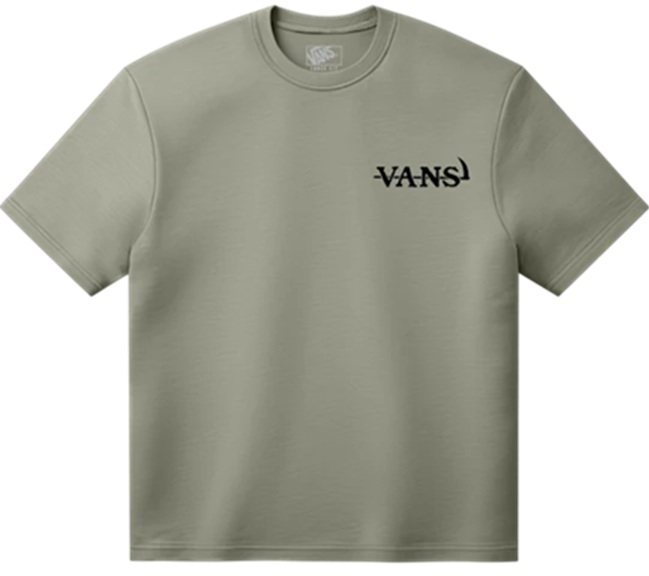 VANS CAMISETA MANGA CORTA ALL & NUGHT LOOSE SOFT SAGE FRONT