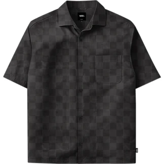 VANS SUDADERA CAMISA VAN DOREN TENCEL CHECK CAMP BLACK FRONT