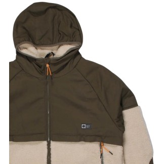 SALTY CREW CHAQUETA SHIELD SHERPA NATURAL FW27 DETALLE