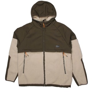 SALTY CREW CHAQUETA SHIELD SHERPA NATURAL FW27 FRONT