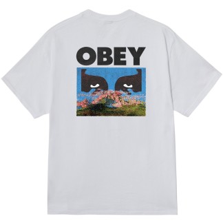OBEY CAMISETA MANGA CORTA IN A DIFFERENT PLACE WHITE BACK