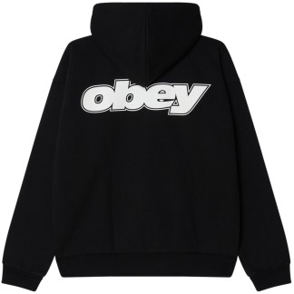 OBEY SUDADERA DE CAPUCHA CON CREMALLERA GAZE ZH BLACK BACK
