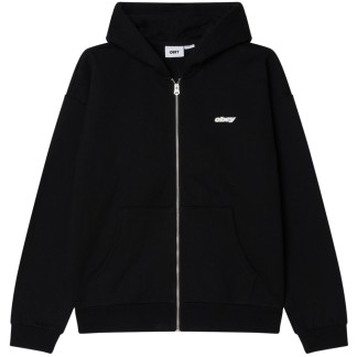 OBEY SUDADERA DE CAPUCHA CON CREMALLERA GAZE ZH BLACK FRONT