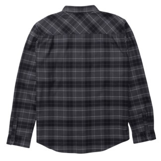 SALTY CREW CAMISA MANGA LARGA FATHOM LS TECH FLANNEL BLACK GREY BACK