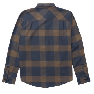 SALTY CREW CAMISA MANGA LARGA FATHOM LS TECH FLANNEL NAVY RUST BACK