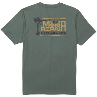 SALTY CREW CAMISETA MANGA CORTA MOTOR REPAIR LAUREL WREATH BACK