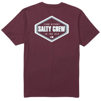 SALTY CREW CAMISETA MANGA CORTA SHAPELY BURGUNDY BACK