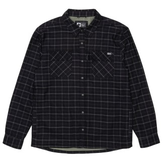 SALTY CREW FATHOM LS TECH SACKER BLACK GREEN FRONT
