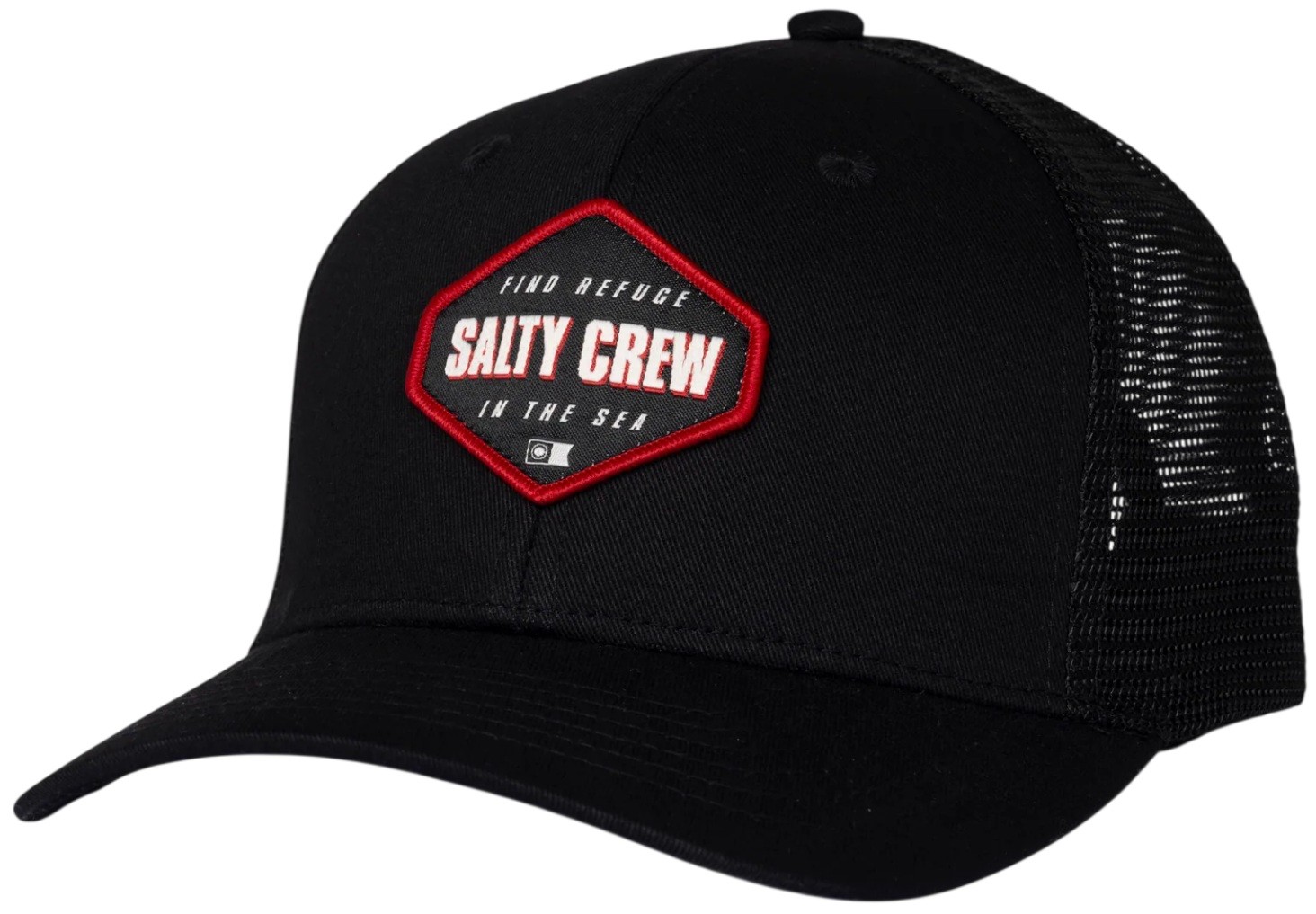 SALTY CREW GORRA SHAPELY TRUCKER BLACK FRONT