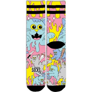 AMERICAN SOCKS CALCETINES KILLER KITTIES EXTENDIDOS AS548